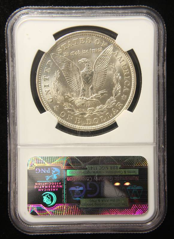 1921 MORGAN SILVER DOLLAR MS62 NGC