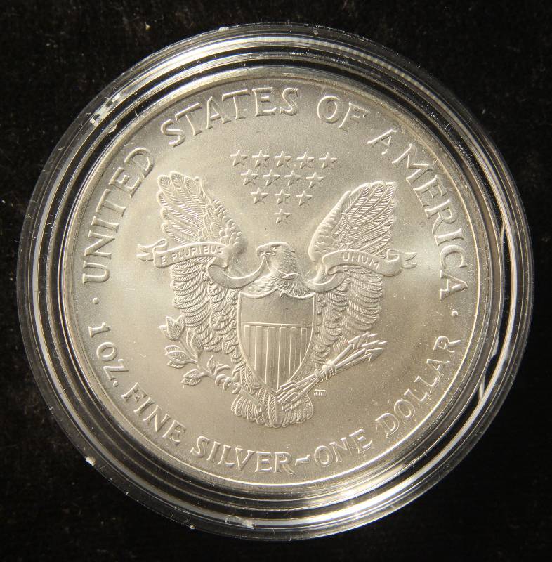 2003 AMERICAN SILVER EAGLE 1 TROY OZ. .999 FINE SILVER DOLLAR IN AIRTITE