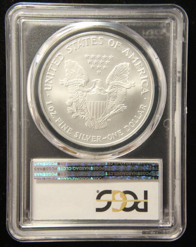 2007 AMERICAN SILVER EAGLE 1 TROY OZ. .999 FINE SILVER MS69 PCGS