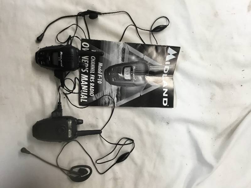 lot 81 image: 2 Midland Model F-10 Walkie talkies Micro Talk
