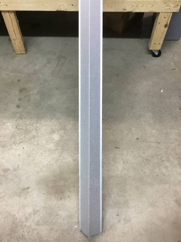 lot 90 image: 6 3X3x120 galvanized steel inside edge