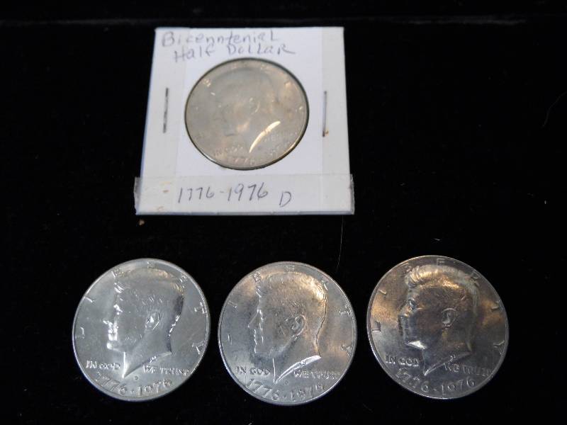 Lot of 4 Kennedy Half Dollars