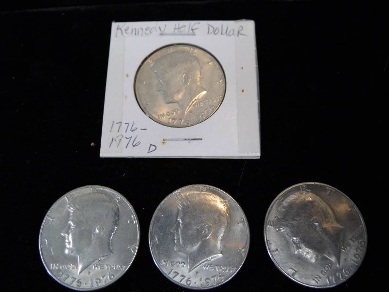Lot of 4 Kennedy Half Dollars