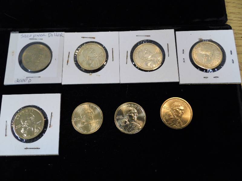 Lot of 8 Sacajawea Doillars