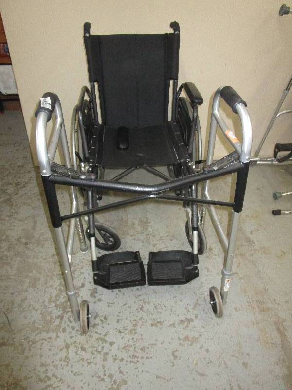 lot 5 image: Walker and Wheelchair