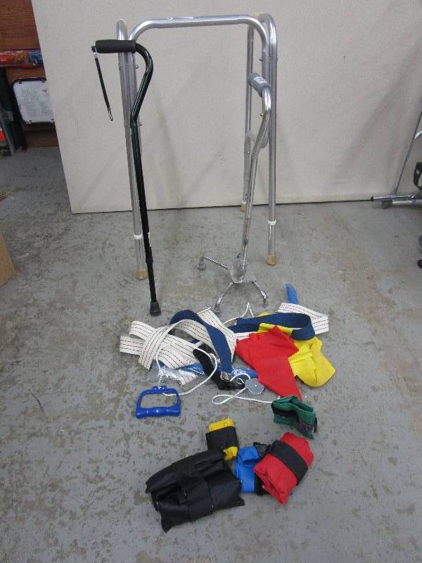 lot 6 image: Crutches, Cane, Walker and