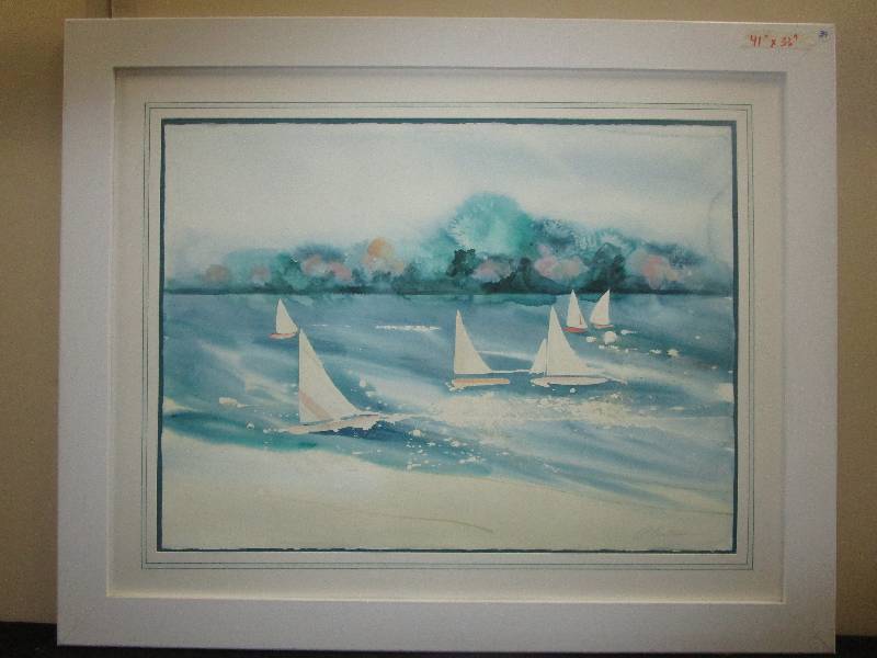 lot 39 image: Water Color Picture