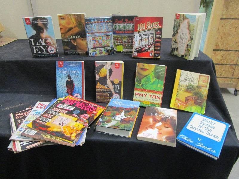 lot 68 image: Books, Computer Slots Games & Needlecraft Magazines