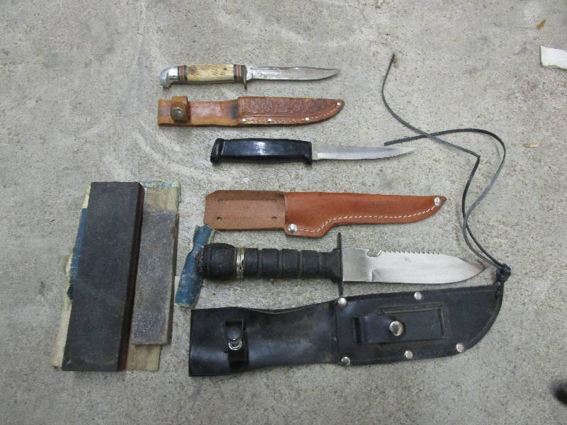 lot 71 image: Knives & Sharpeners - one is a Western Boulder, CO