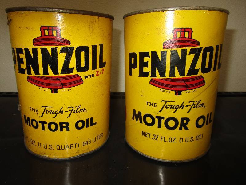 lot 97 image: 2-Full Paper Cans of Pennzoil Oil