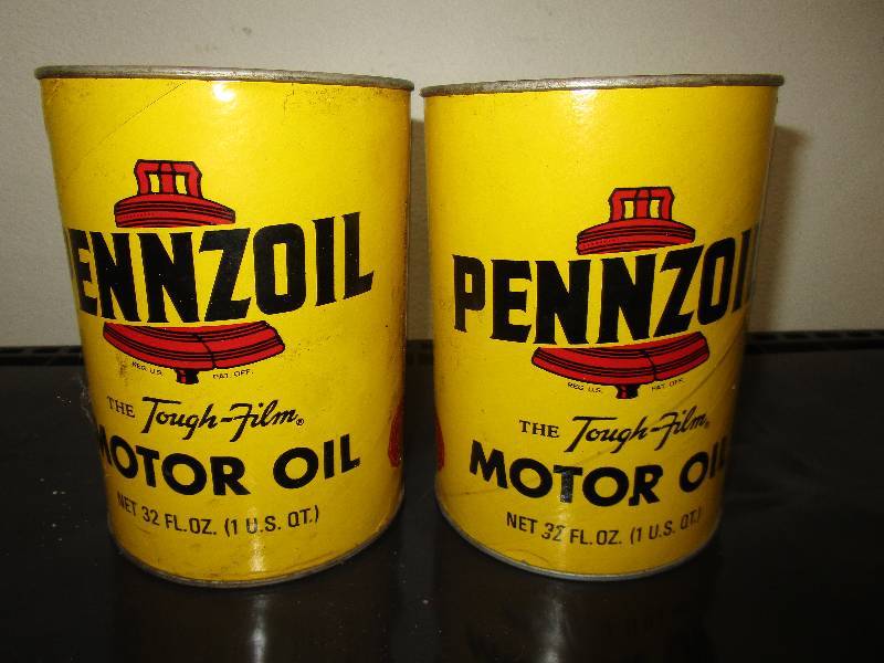 lot 98 image: 2-Full Paper Cans of Pennzoil Oil