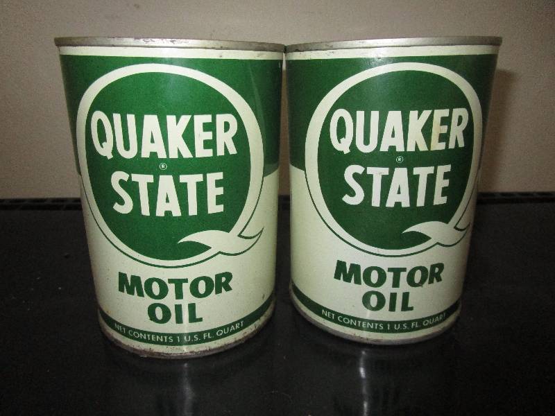 lot 108 image: 2-Full Cans of Quaker State Motor Oil 1 Fl Qt