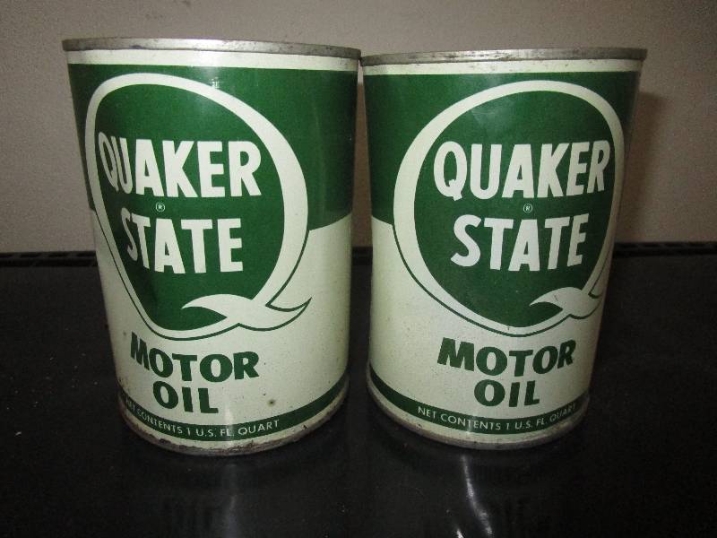 lot 109 image: 2-Full Cans of Quaker State Motor Oil 1 Fl Qt