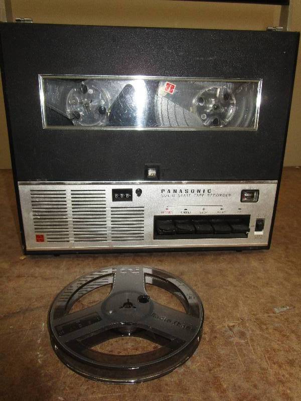 lot 120 image: Panasonic Tape Recorder and 3 Reels
