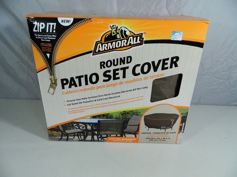 lot 50 image: New ArmorAll Round Patio Set Cover