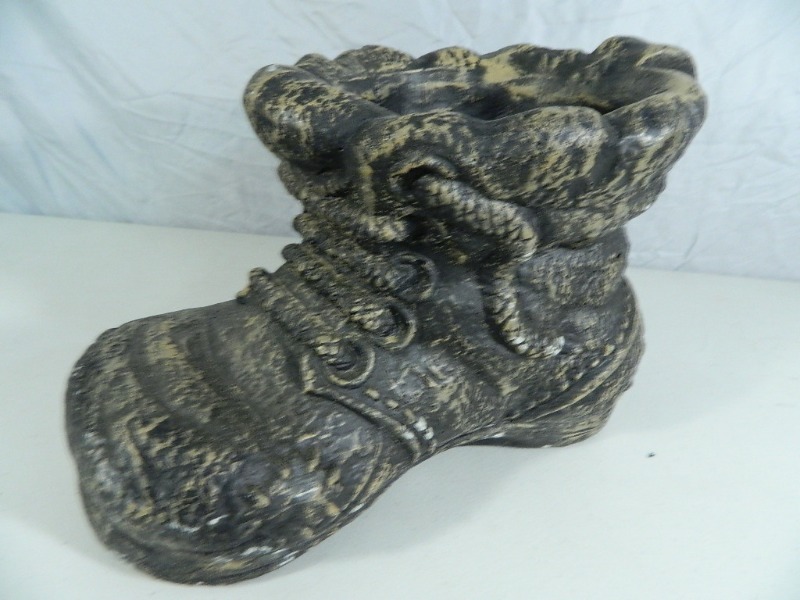 lot 73 image: New Cement Garden Art Shoe