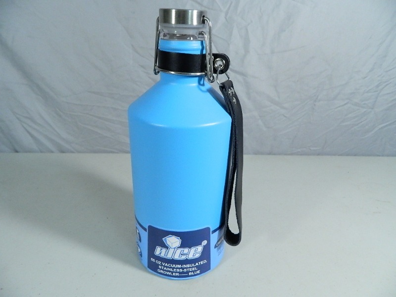 lot 93 image: New nIce 65 Oz Vacuum Insulated Stainless Steel Growler