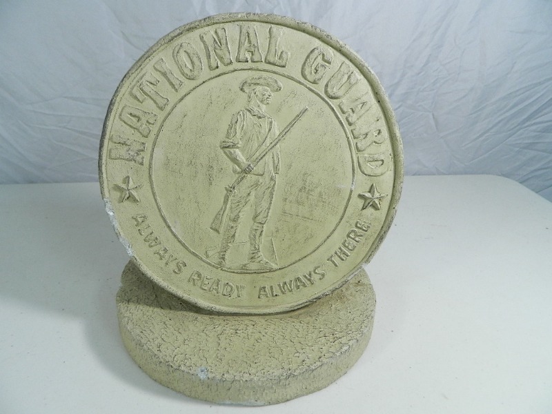 lot 104 image: New National Guard Cement Statue