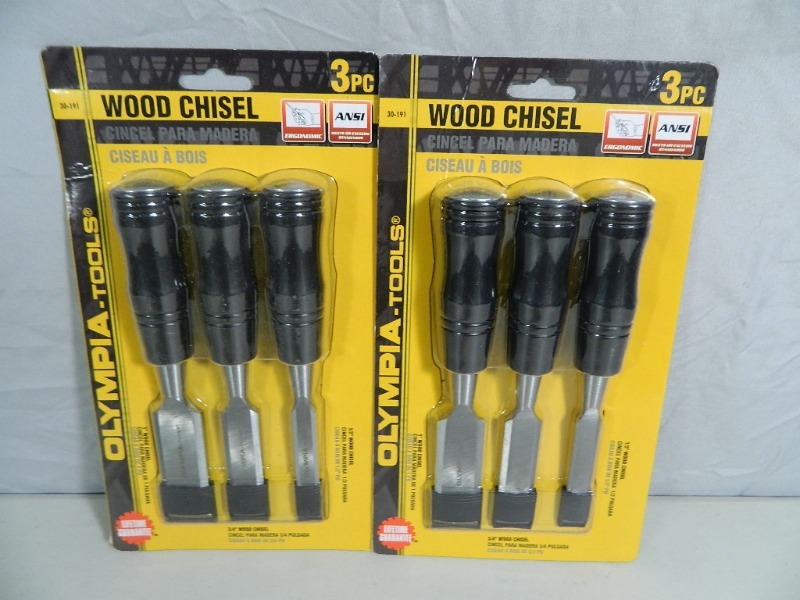 lot 110 image: 2 New Olympia Wood Chisel Sets