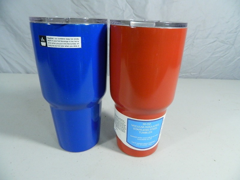 lot 117 image: 2 New nICE Brand Stainless Steel Tumblers