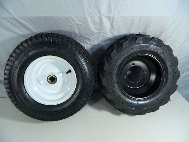 lot 130 image: 2 New Tires with Wheels