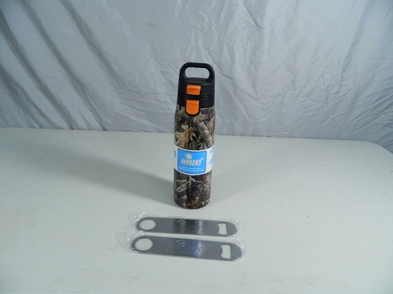 lot 131 image: New nICE Camo 24 oz Vacuum Isulated Locking Growler and More