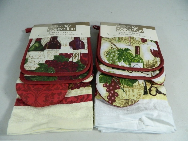lot 181 image: 2 New 5 Pc Kitchen Sets
