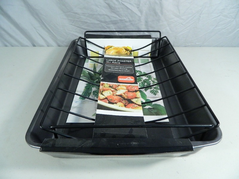 lot 228 image: New Large Roaster Pan with Rack
