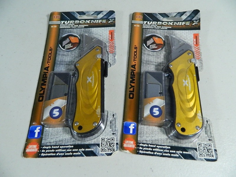 lot 252 image: 2 New Turbo Knife Xs
