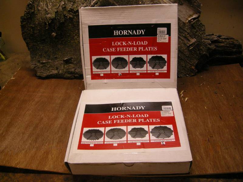 lot 59 image: 2 Hornaday Lock-N-Load Case Feeder Plates
