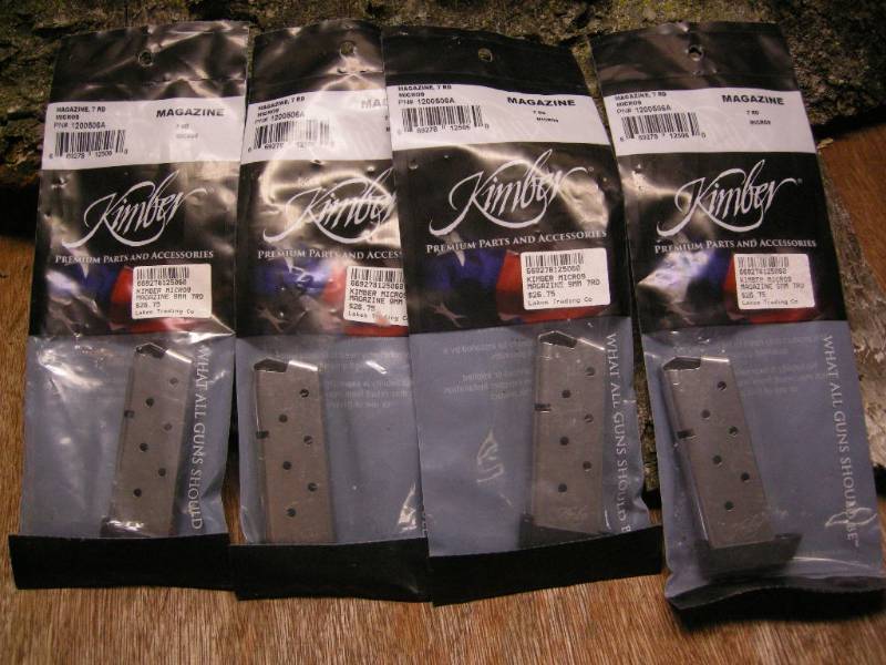 lot 89 image: 4 Kimbro Micro9 9mm Magazines