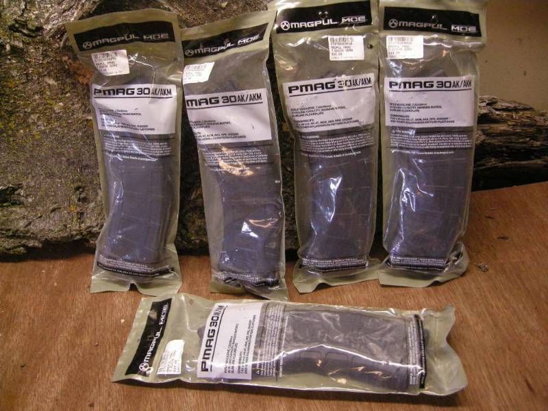 lot 115 image: 5 MagPul PMAG 30 7.62x39mm Magazines