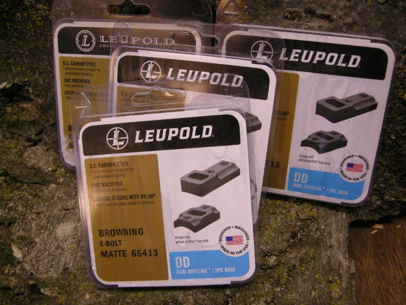 lot 119 image: 4 Leupold X-Bolt 2pc Base