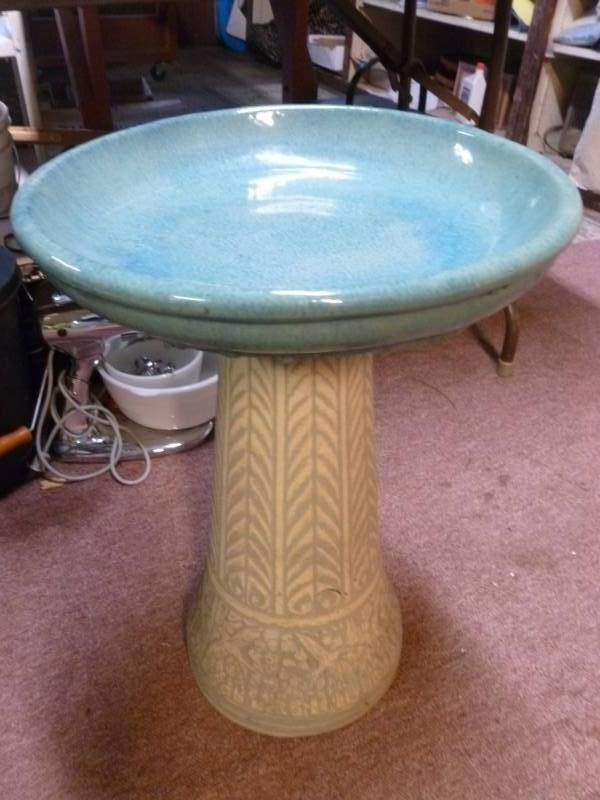 Pottery Bird Bath