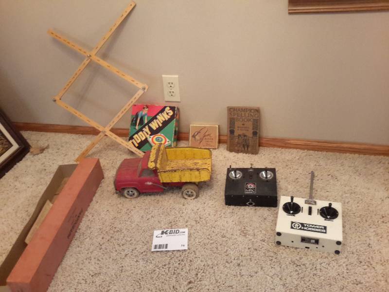 lot 76 image: Various Old School Toys, Helicopter Remotes