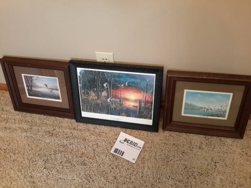 lot 31 image: 3 Various Smaller Wildlife Pictures