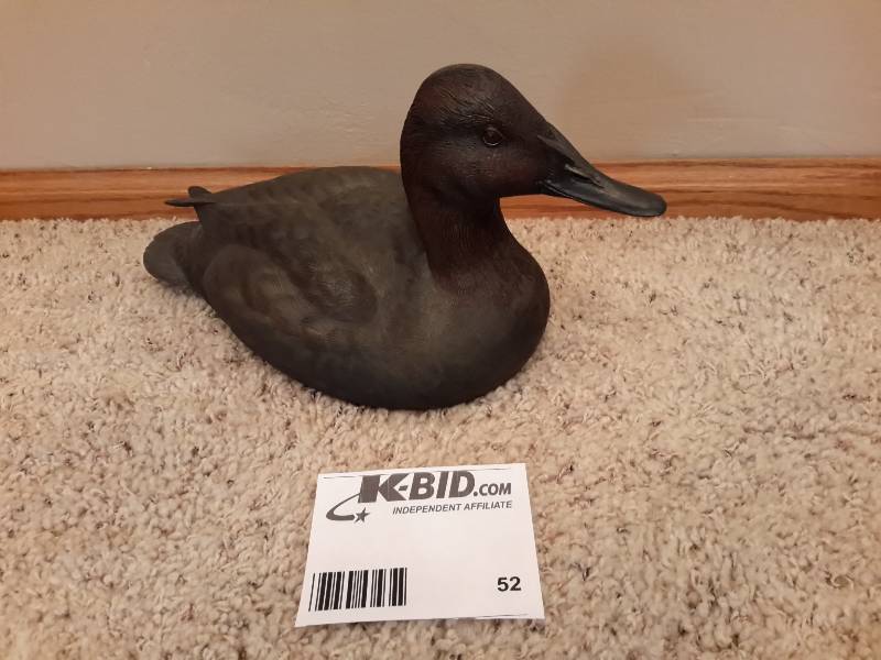 lot 52 image: Whitetails Unlimited Decorative Canvasback Decoy