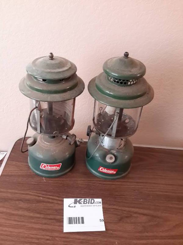 lot 59 image: 2 Coleman Kerosene Lanterns