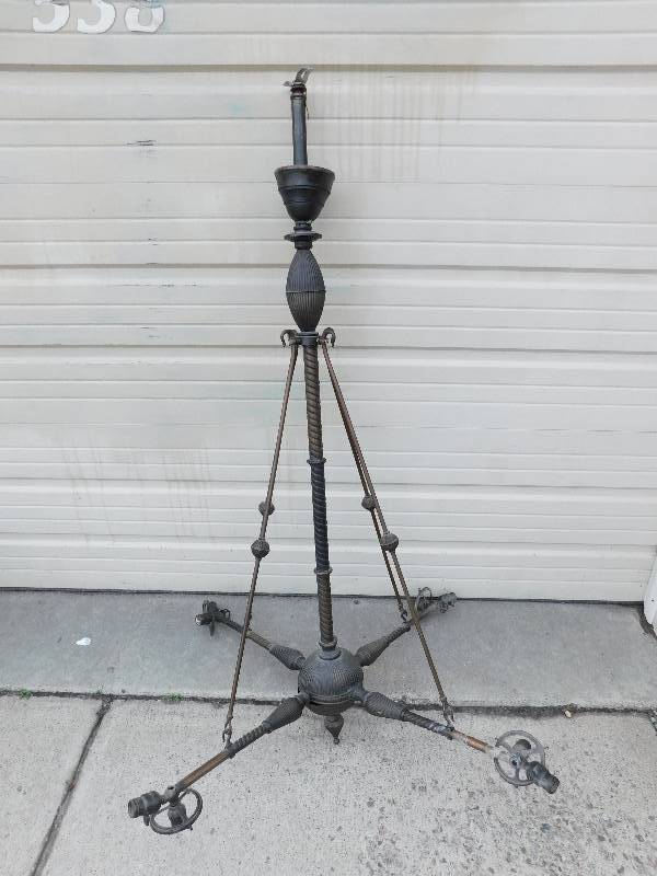 lot 18 image: Copper Antique Chandelier