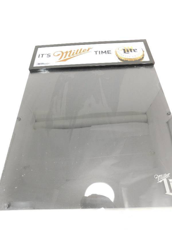 lot 40 image: Its Miller Time Lighted Menu Sign
