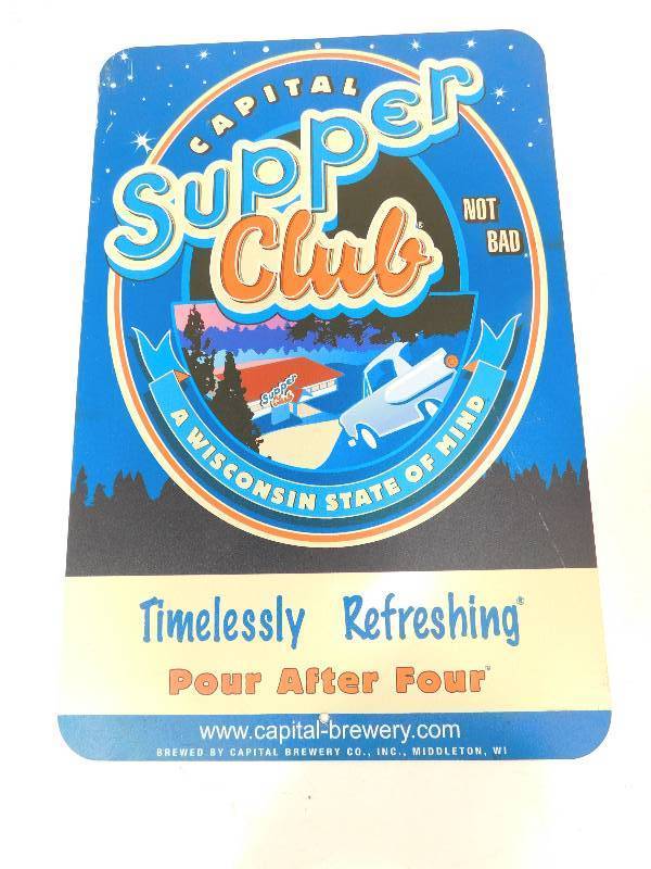 lot 53 image: Metal Capital-Brewery Co. Supper Club Sign