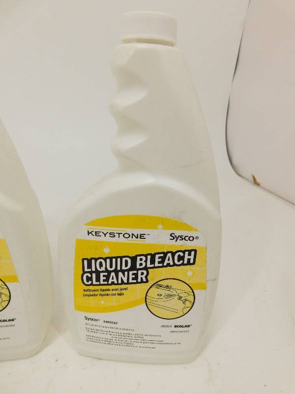 Keystone Liquid Bleach Cleaner From Sysco Antiques Bar Supplies