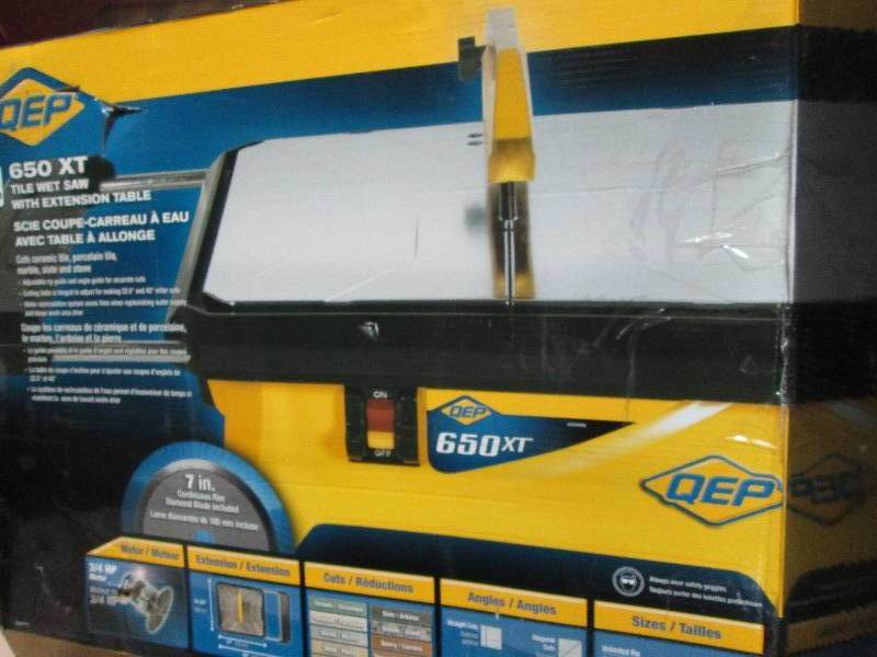 lot 19 image: QEP 34 HP Wet Tile Saw with 7 in. ...