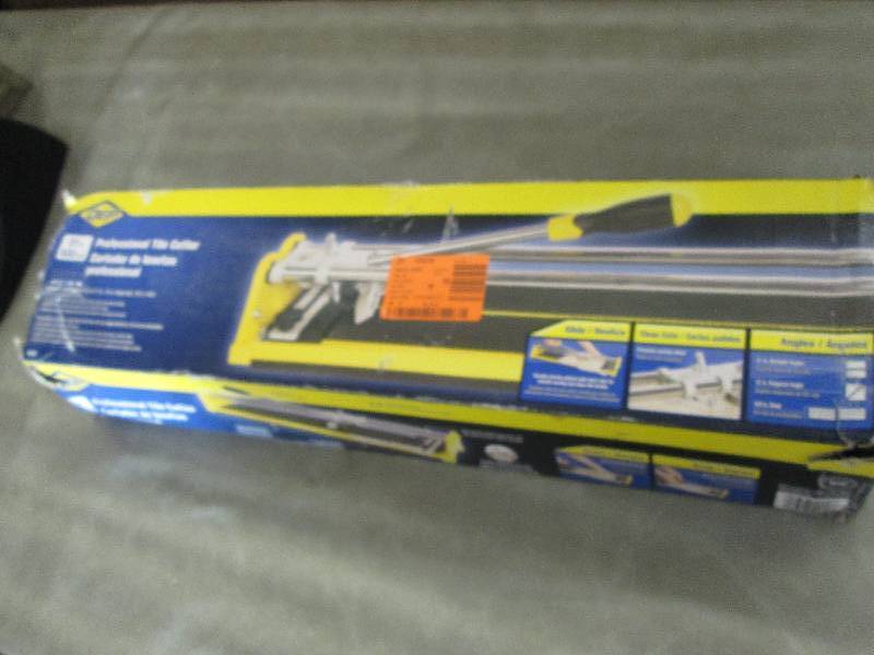 lot 20 image: QEP 21 in. Ceramic Tile Cutter open...