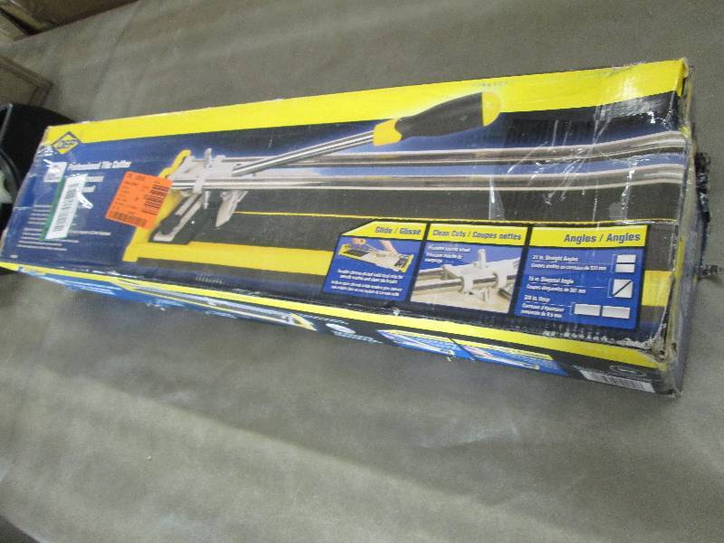 lot 21 image: QEP 21 in. Ceramic Tile Cutter open...