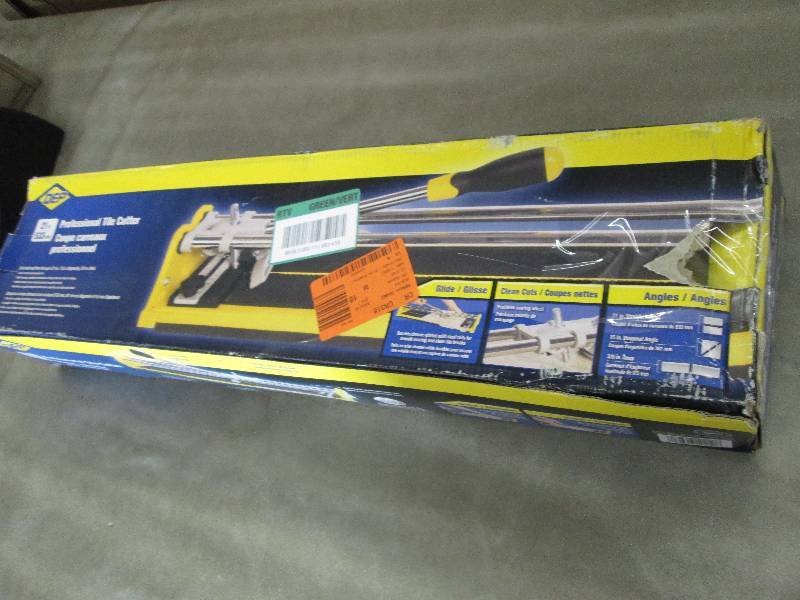 lot 22 image: QEP 21 in. Ceramic Tile Cutter open...