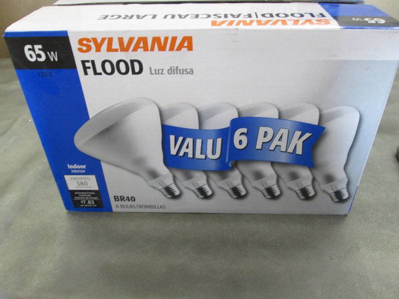lot 52 image: 6 Pack Sylvania 65W Flood Light Sof...