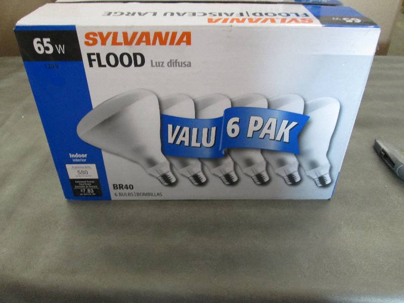 lot 53 image: 6 Pack Sylvania 65W Flood Light Sof...