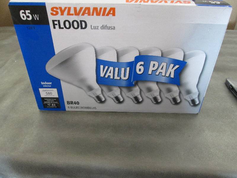lot 55 image: 6 Pack Sylvania 65W Flood Light Sof...