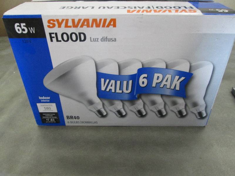 lot 58 image: 6 Pack Sylvania 65W Flood Light Sof...